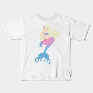 Cotton Candy Mermaid V2 Kids T-Shirt